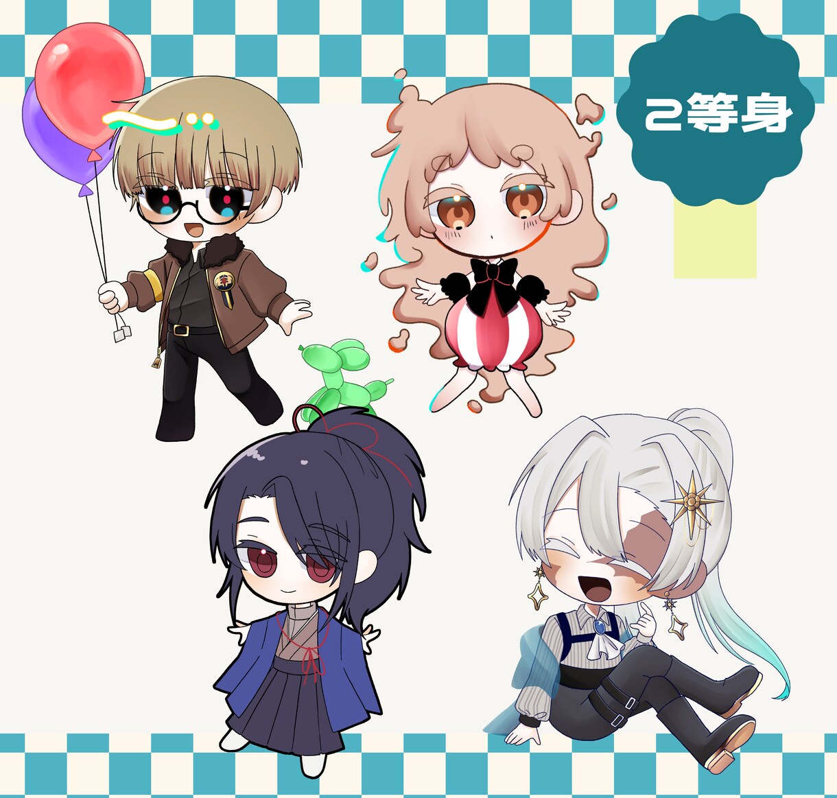 ミニキャライラスト書きます SNSアイコン、グッズ、動画、スタンプ、TRPGなどに！ イメージ2