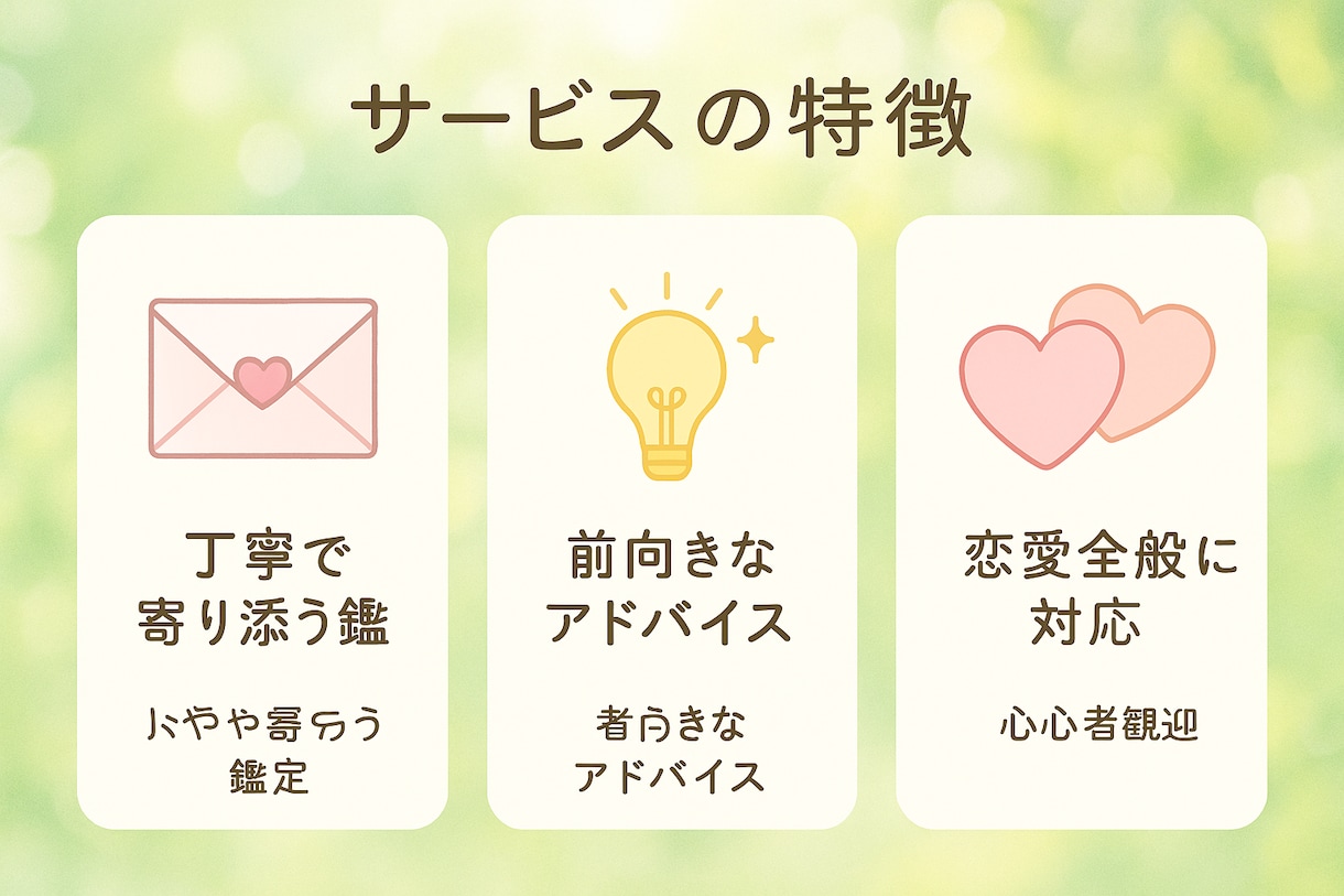 恋愛特化タロットで深層心理を読み解きます 恋の行方・相手の気持ちを丁寧に鑑定します！ イメージ2