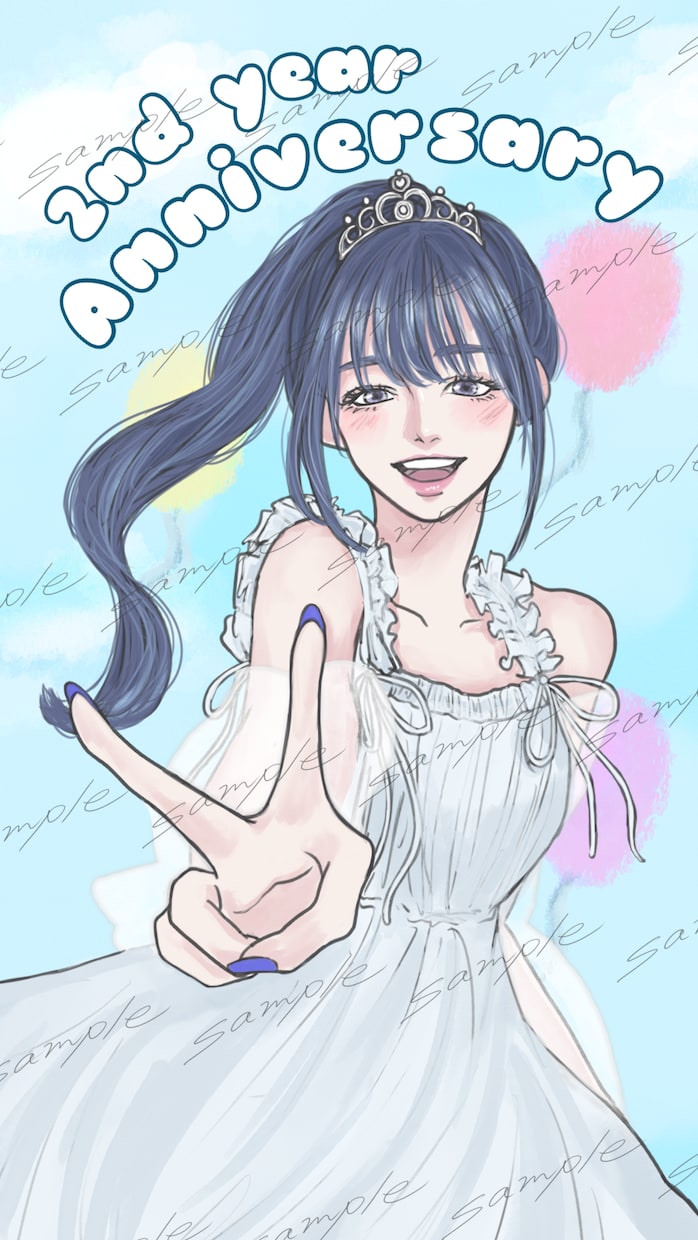 大人可愛い・透明感・綺麗め｜女性イラストを描きます アイコンをオシャレに彩る｜オリジナルイラストを届けます イメージ6