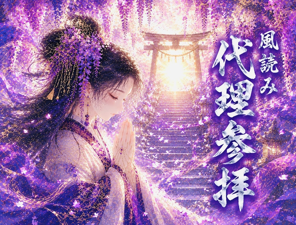風読みで神社を選びあなたに代わって代理参拝します 今の風に合う神社を選び丁寧に参拝いたします イメージ1