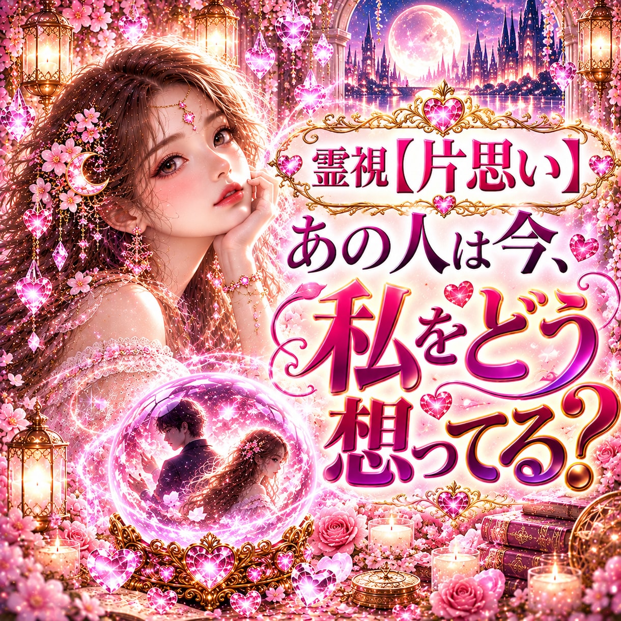 霊視【片思い】あの人は今どう思っているか霊視します 知りたい今にサクッと本音と距離感を霊視／霊感タロットで視ます イメージ1