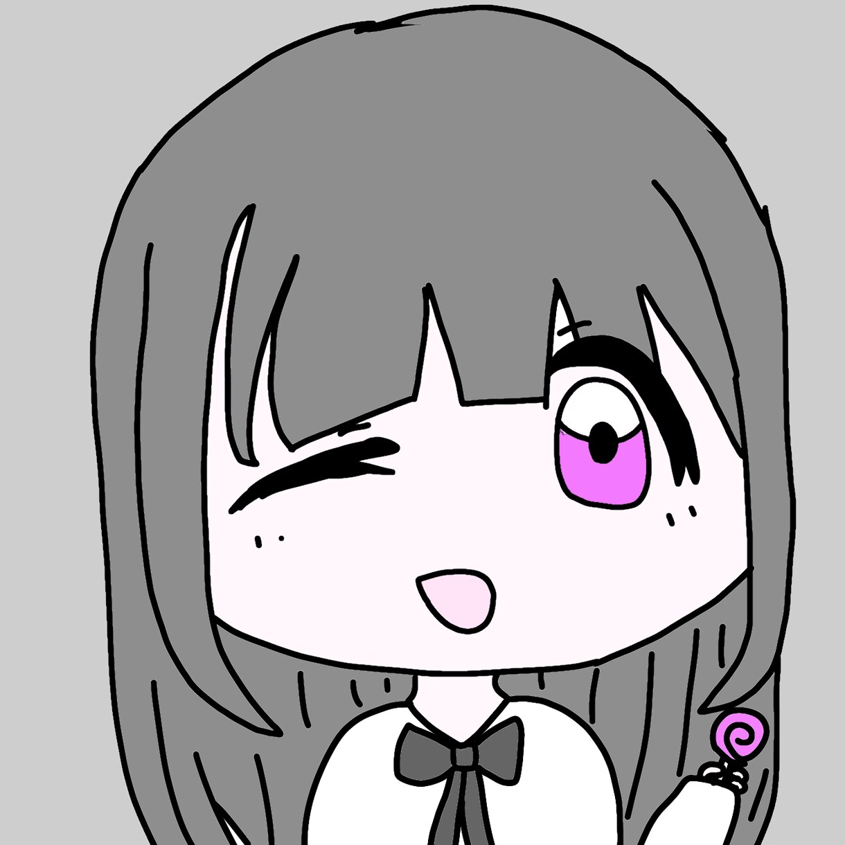 かわいい絵を描きます 顔が大きくて体の小さいミニキャラを描きます。 イメージ1