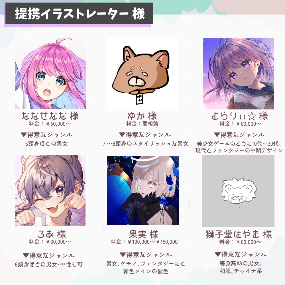 イラストからモデリングまで一括で制作します 綺麗に動くLive2Dモデルを業界高品質にて制作 イメージ6