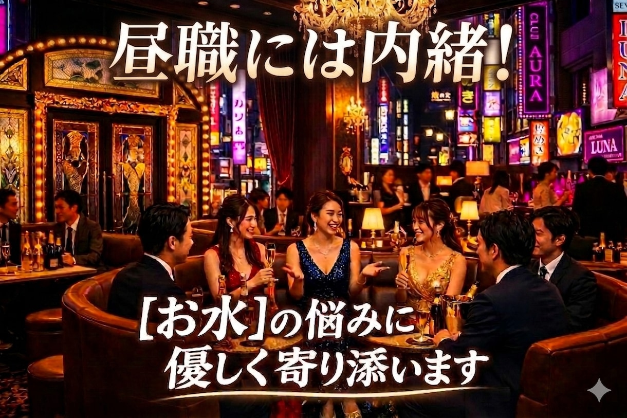 昼職には内緒！【お水】の悩みに優しく寄り添います 売上のプレッシャーや病み恋に。夜職専用の駆け込み寺タロット! イメージ1