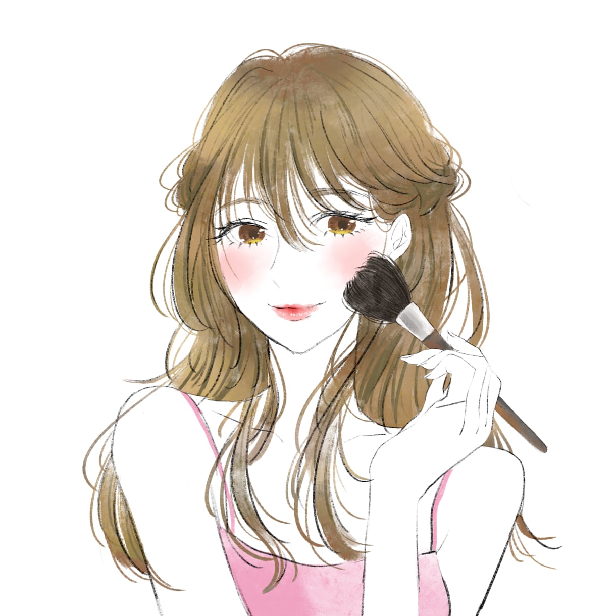 オシャレな水彩風アイコンイラストお描きします やわらかく優しい印象の水彩イラストをSNSアイコンに イメージ8