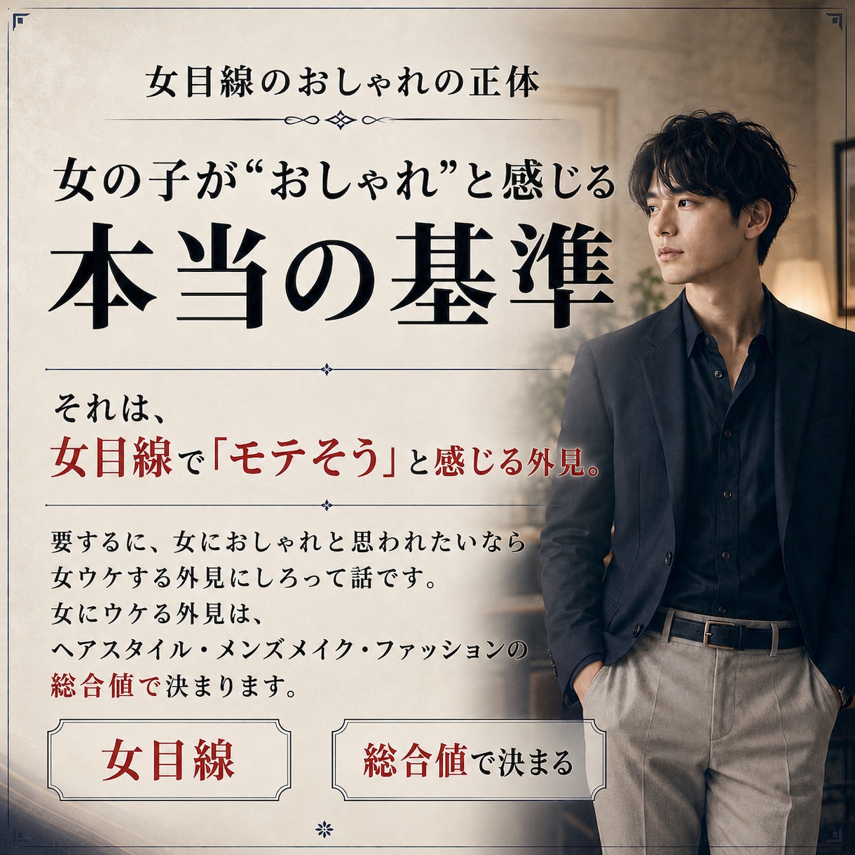 女ウケ特化モテファッション相談＆通話コンサルます モテから逆算した女ウケファッションを丸パクリコーデ例完全暴露 イメージ5