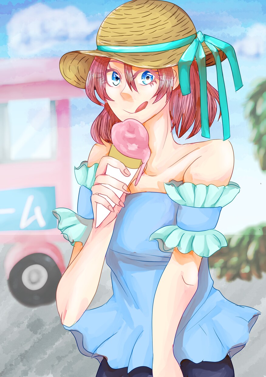 オリキャラ・創作歓迎!一枚絵描きます 個性的な絵柄と個性的なキャラクターが売りです。 イメージ1