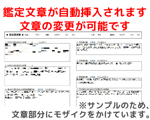 算命学ソフトを使って命式を簡単に出します 生年月日を入力するだけで、誰でも鑑定することができます！ イメージ3