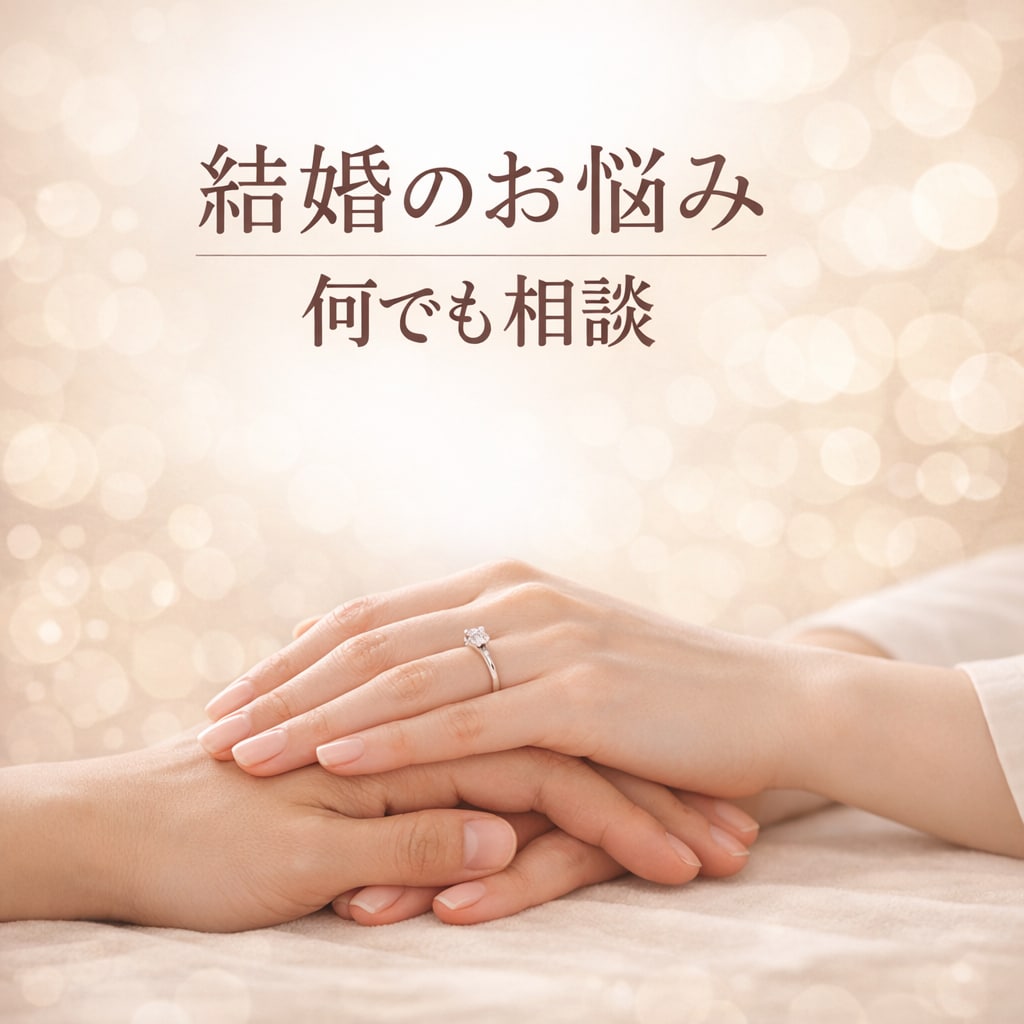 結婚のお悩み何でもお聴きします ❤これから結婚を考えている方も、すでに結婚されている方も。 イメージ1