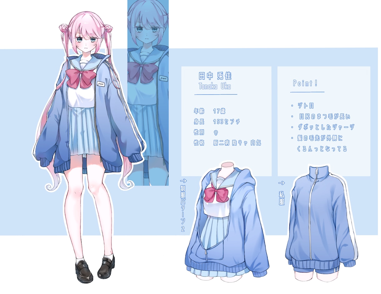 コテキャラシート描きます あなたのコテキャラさんを描かせてください！ イメージ2