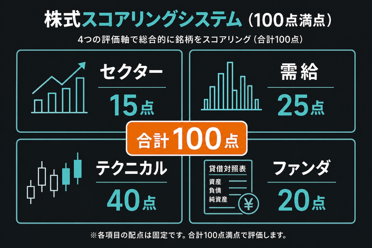 現役ストラテジストの株分析アプリURL納品します ストラテジストが構築した日次買いシグナル×4象限スコアアプリ イメージ2
