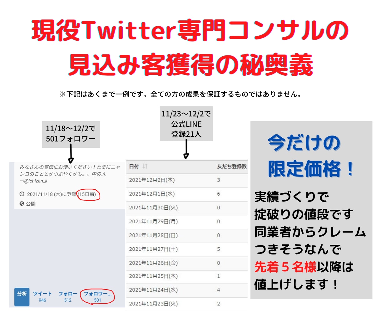 1日20分の非常識なTwitter運用法を教えます フォロワー増加し見込み客を獲得する専門コンサルタントの秘奥義 イメージ1