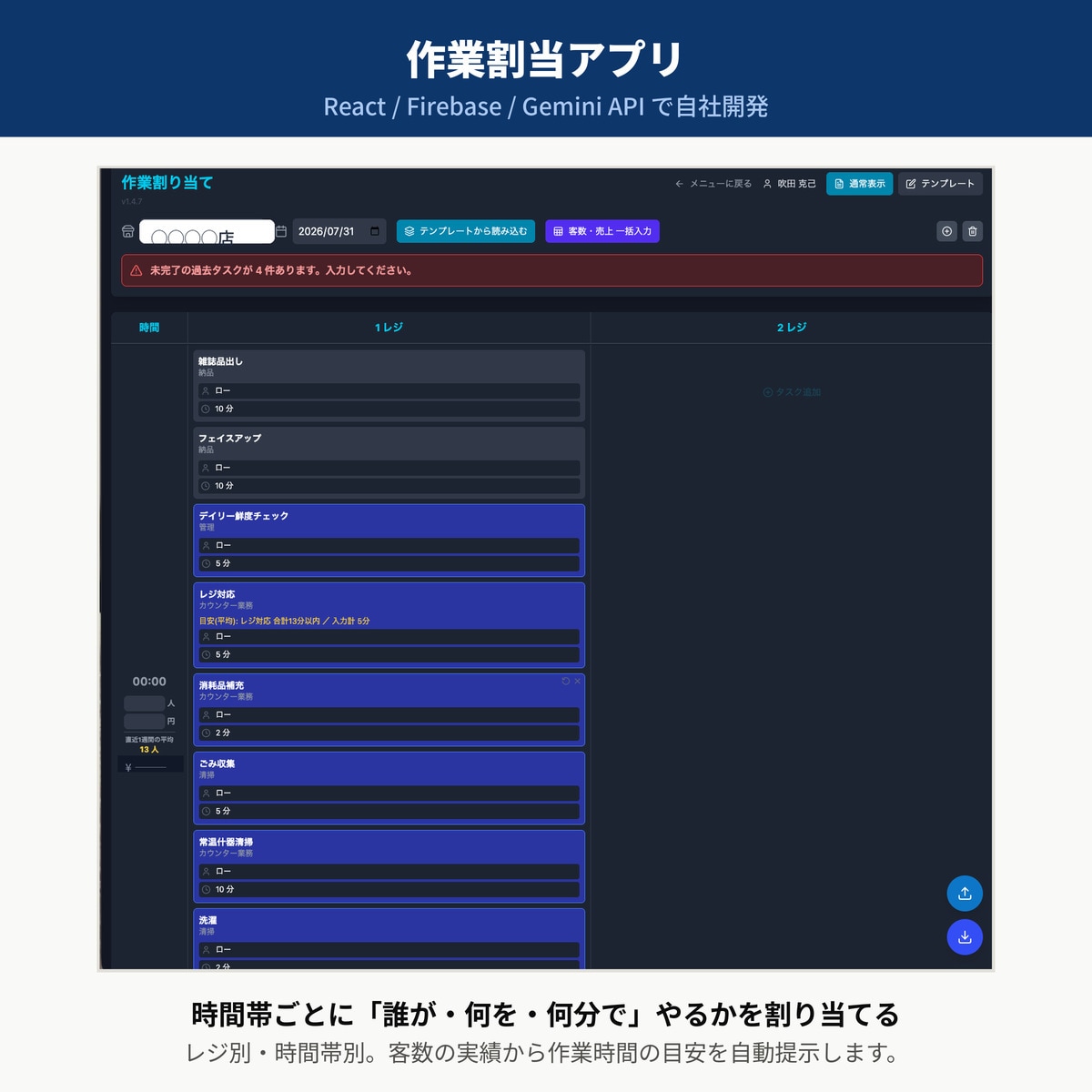 現場で回る業務アプリをAI活用で高速開発します Excel地獄を、現場で使えるアプリに変えます イメージ3