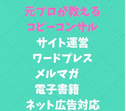 元プロによるコピーライティングコンサルをします 売れるページ作りを一緒にしていきませんか？ イメージ1