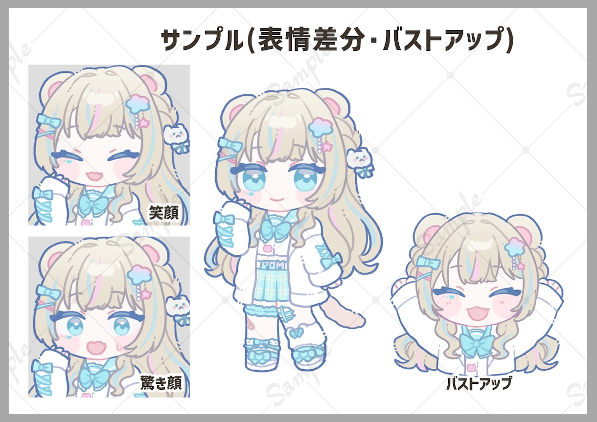 Aタイプ☆ゆるいデフォルメイラスト作成します 商用利用も可◎可愛いイラストお描きします！ イメージ6