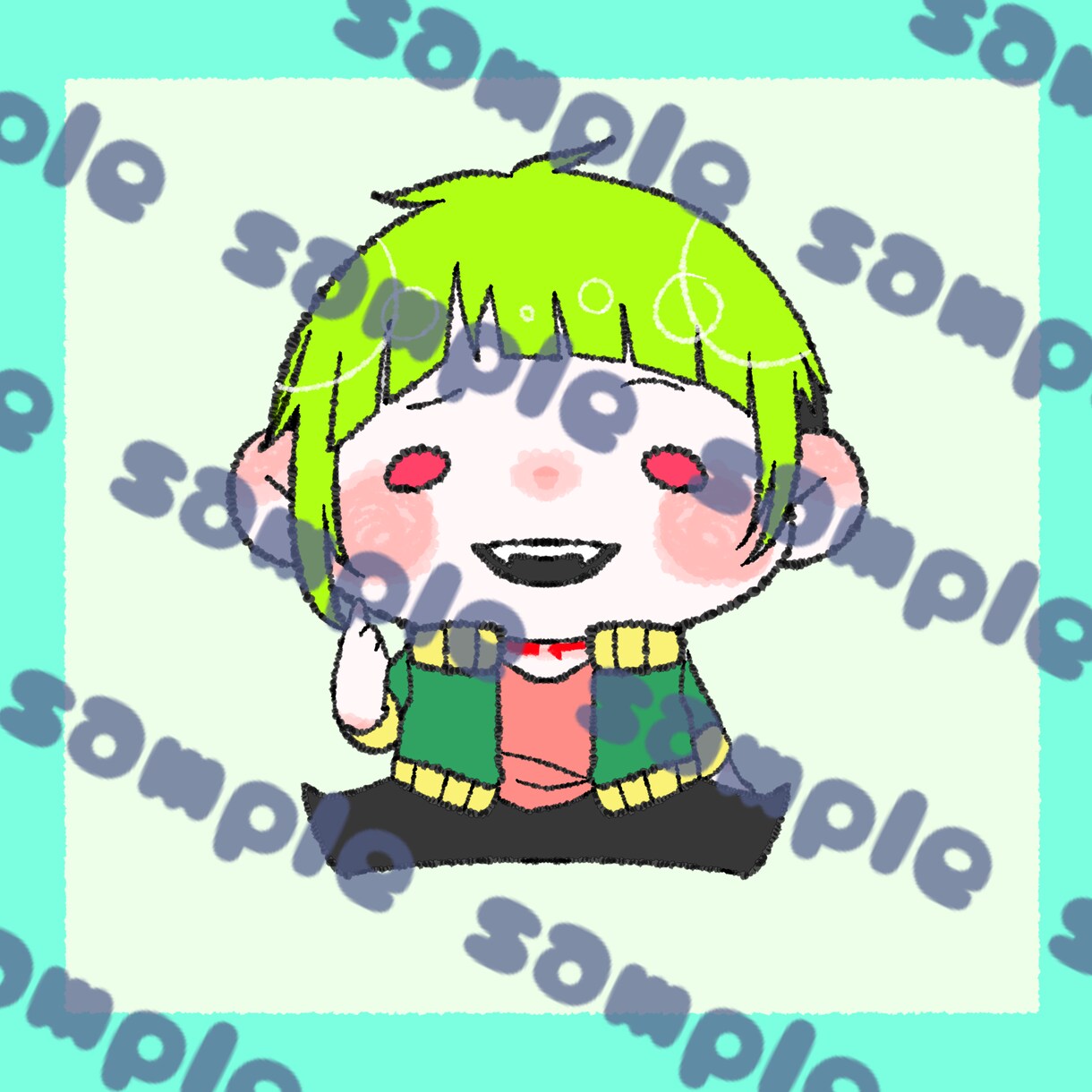 ゆるっと可愛いミニキャラを早めに納期させて頂きます ふわふわとした線で美味しそうなほっぺを意識してます☾ イメージ1