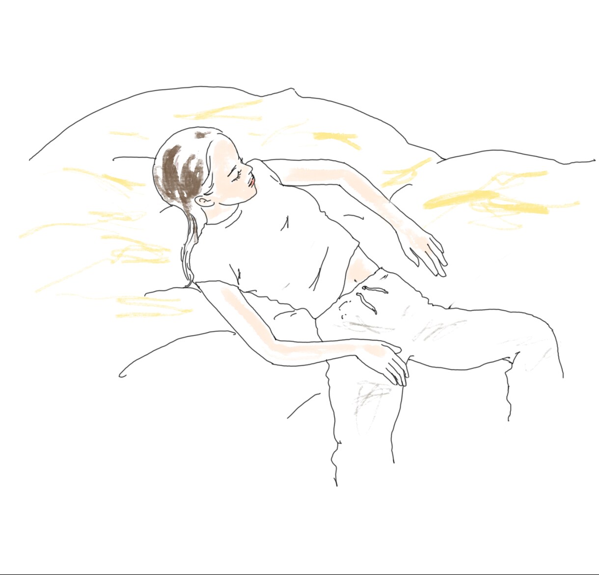 おしゃれで気怠い女性イラスト描きます 気怠く、アンニュイな雰囲気のおしゃれな女性を描きます。 イメージ3