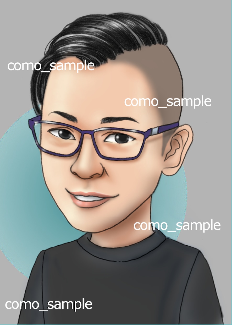 ハイクオリティなデジタル似顔絵アイコンを作成します ♪アイコンや名刺・SNSにオススメ＊JPG、PNGでお渡し イメージ2