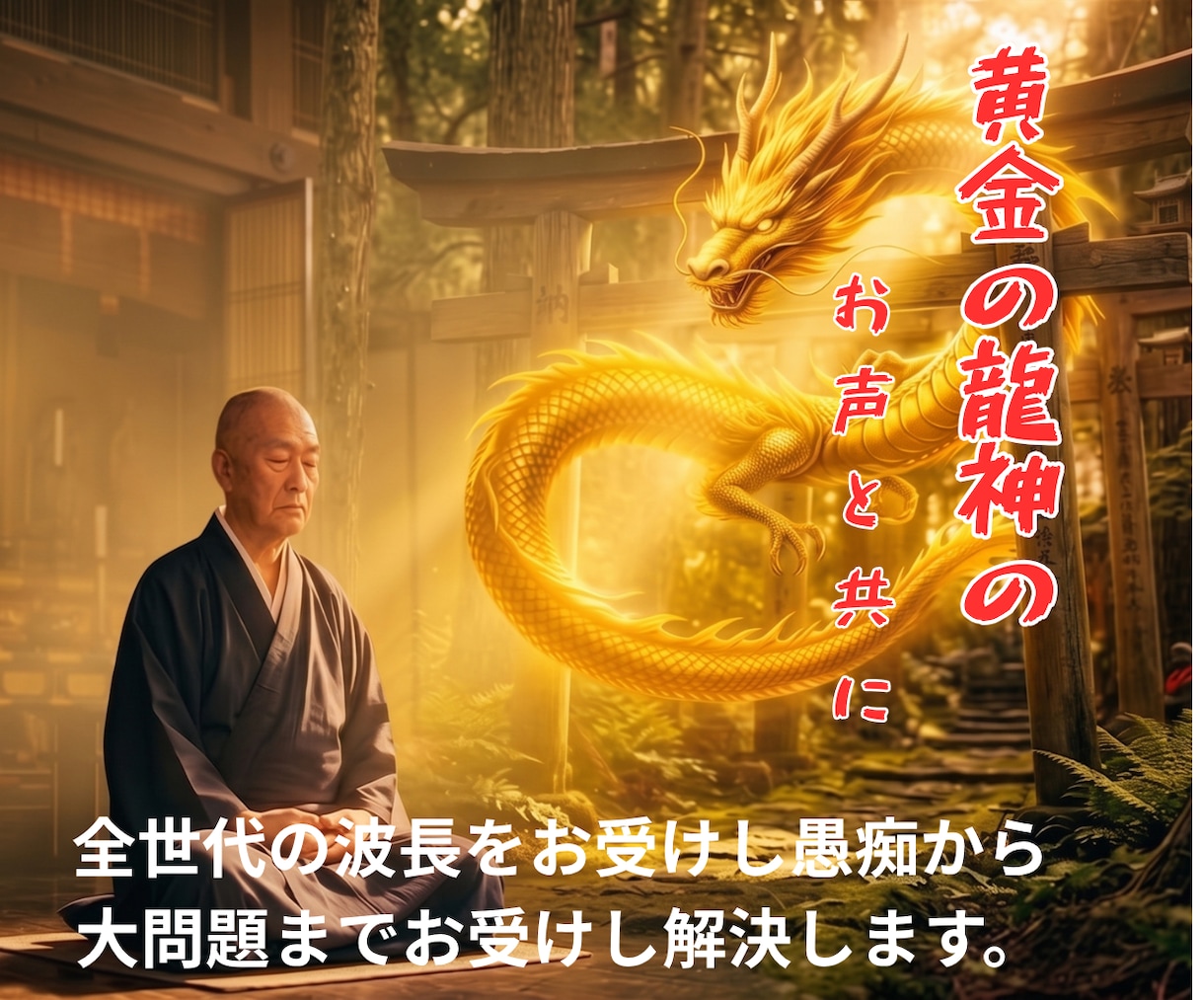 3度死線を越えた元神職が深いお悩みもお受けします 天の声と龍神導く人生相談。老若男女のお悩みにも寄り添います イメージ1