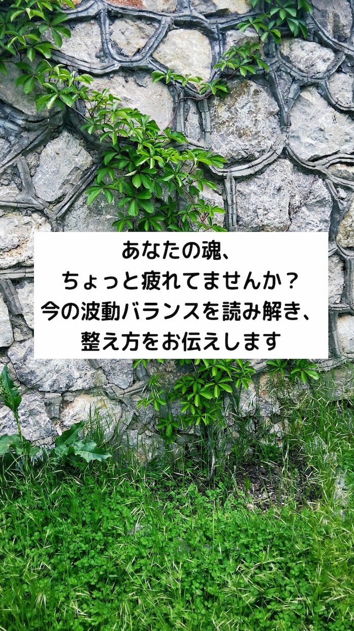 魂の乱れ・揺れ・エネルギーの偏りを整えます 今のあなたの“見えない疲れ”を読む イメージ1