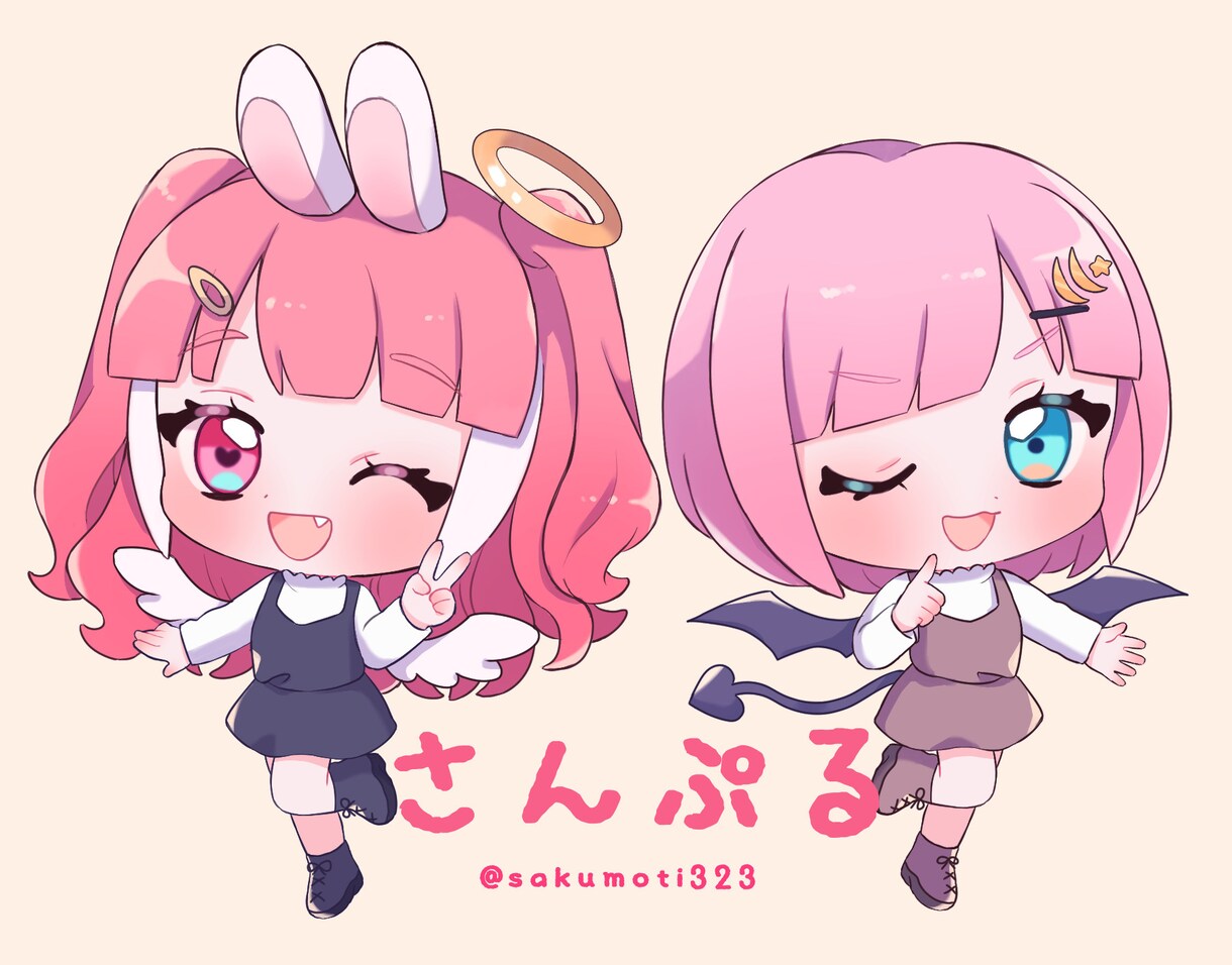 デフォルメで1枚絵、アイコン、ヘッダー作成します もちもちかわいい絵を描くのが得意です！ イメージ1