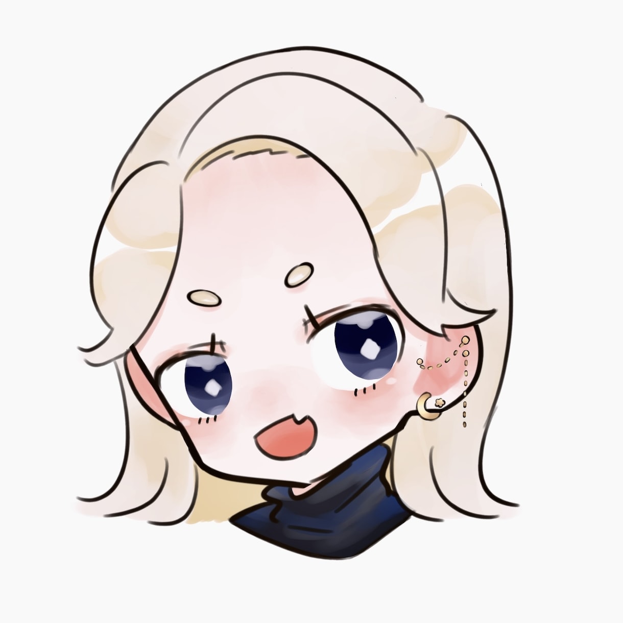 2枚セット 水彩風ゆるかわアイコンお描きします シンプルでかわいいアイコンを安く手に入れたい方に！ イメージ2