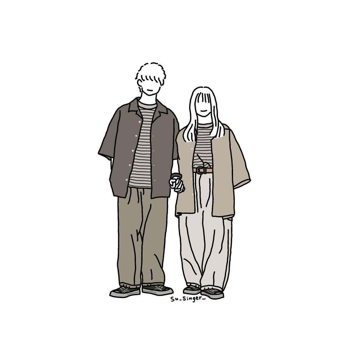 あなただけの線画イラストを描きます ご自身のアイコンや、プレゼントにイラストはいかがですか？？ イメージ5