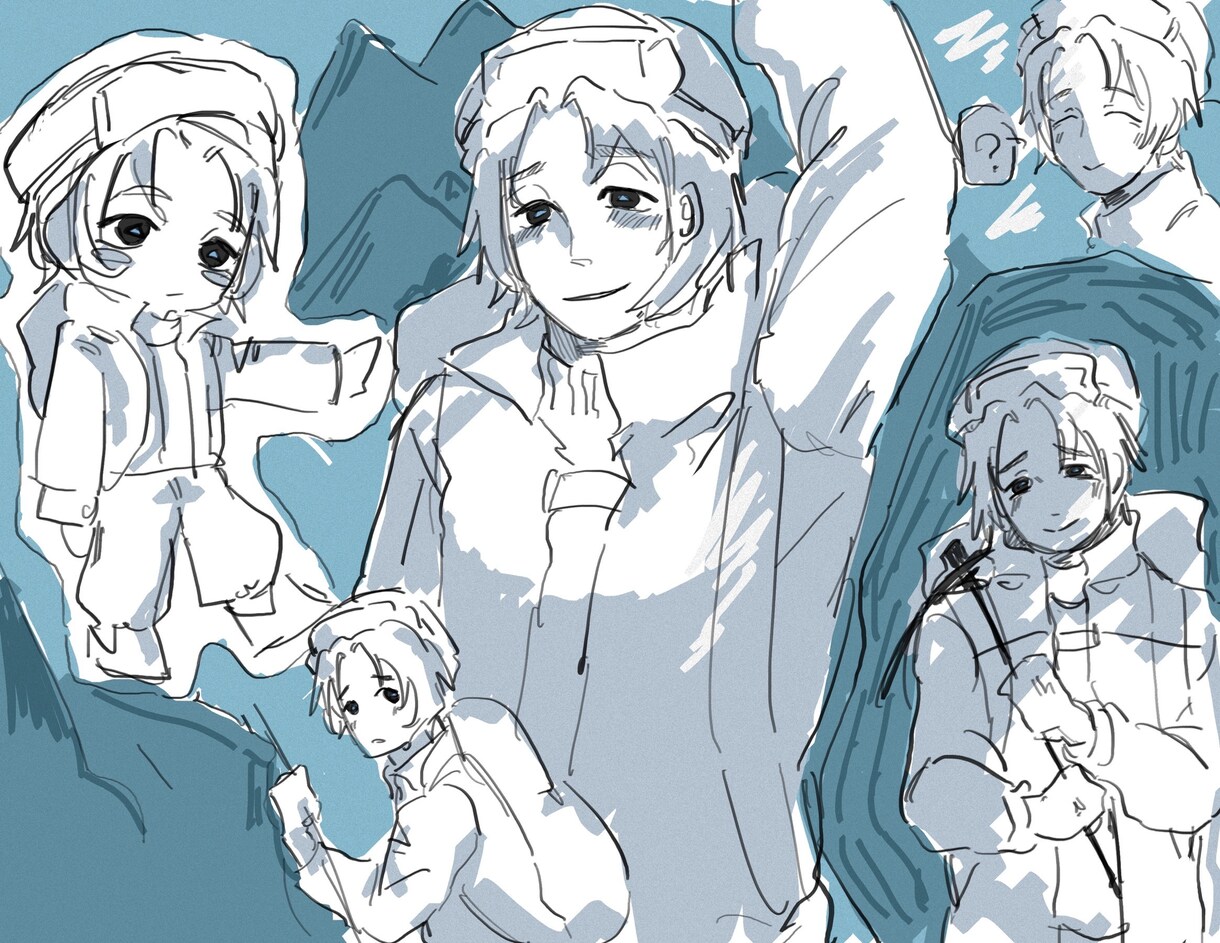 落書き詰めイラストお描きします オリキャラのイラストが沢山見たい！そんな要望にお答えします イメージ1