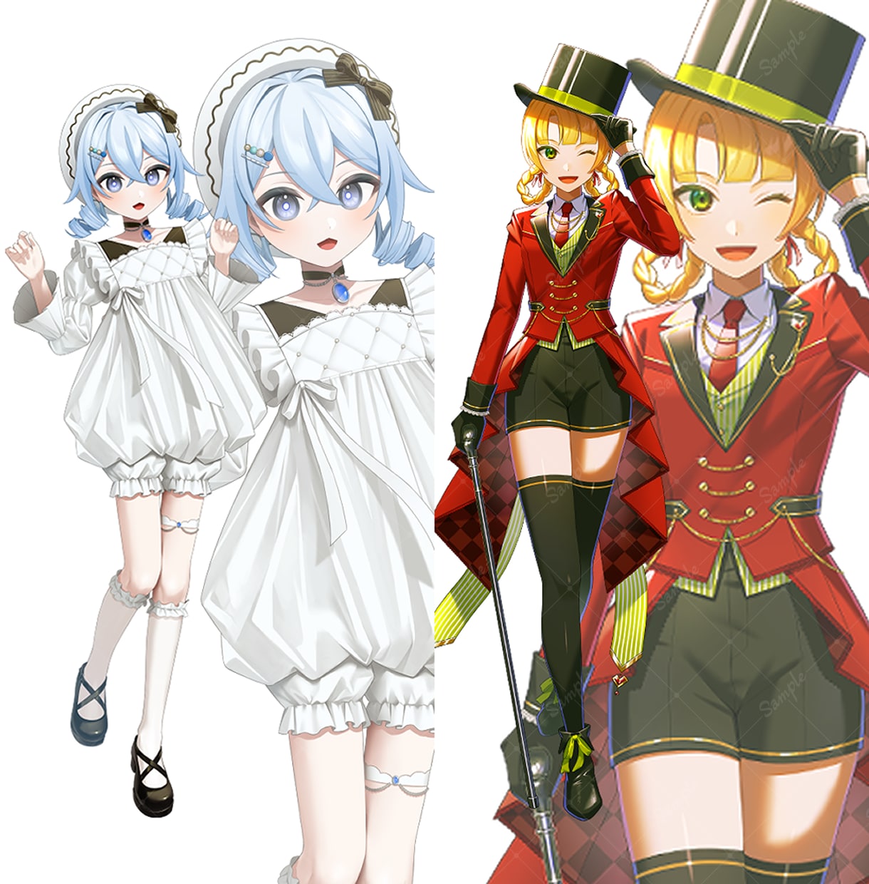 VTuber･TRPG･ゲームなどの立ち絵描きます 細部まで丁寧で細かな作画が持ち味です イメージ2