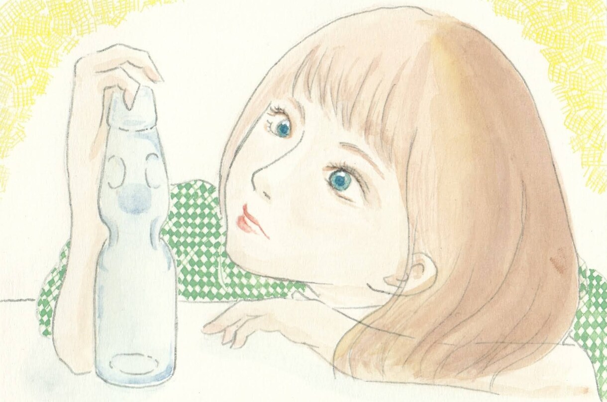 美男女✕食べ物or動物　水彩画イラスト依頼承ります 美男女と、食べ物や動物と絡ませた、特別な水彩画に。 イメージ3