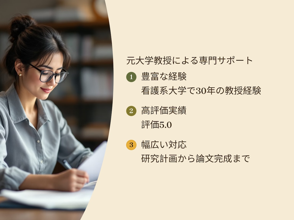 論文執筆の悩みを解決！論文完成へ導きます 看護論文の書き方に悩むあなたをサポートします イメージ2