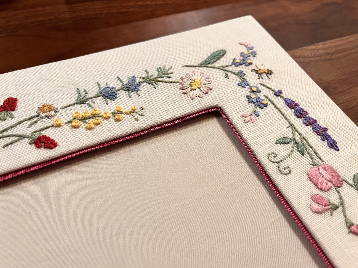 刺繍作品のキットを代わりに完成させます 刺繍作品やリングクッション製作を代行します。 イメージ2