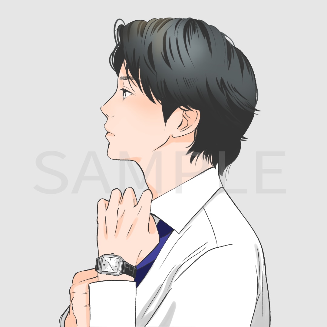 好印象☆シンプルでかっこいいアイコン描きます ビジネスや副業用のSNS,ブログのプロフィール画像などに イメージ1
