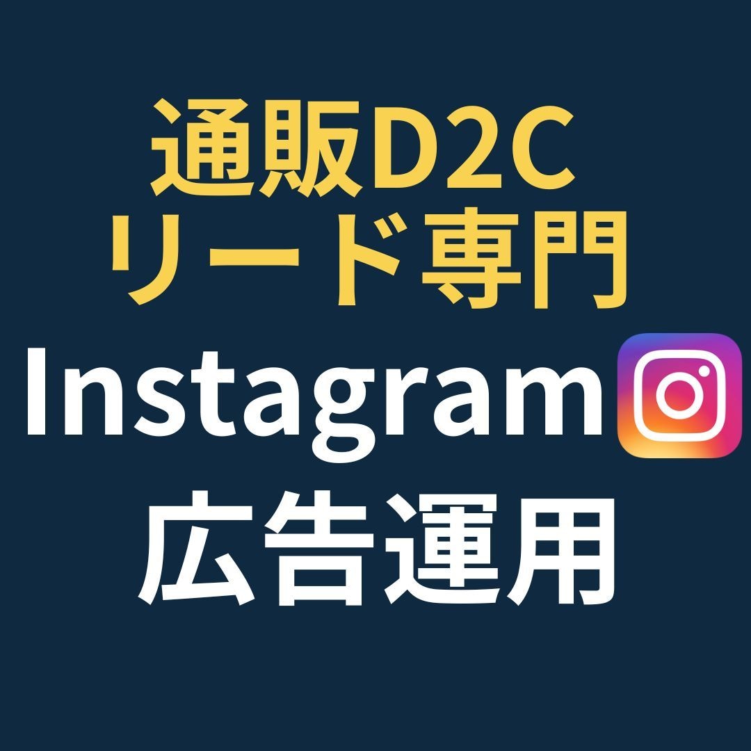 通販・リード専門！Instagram広告運用します 【実績50社超】目標CPA1/2・CV数250%成長！ イメージ1