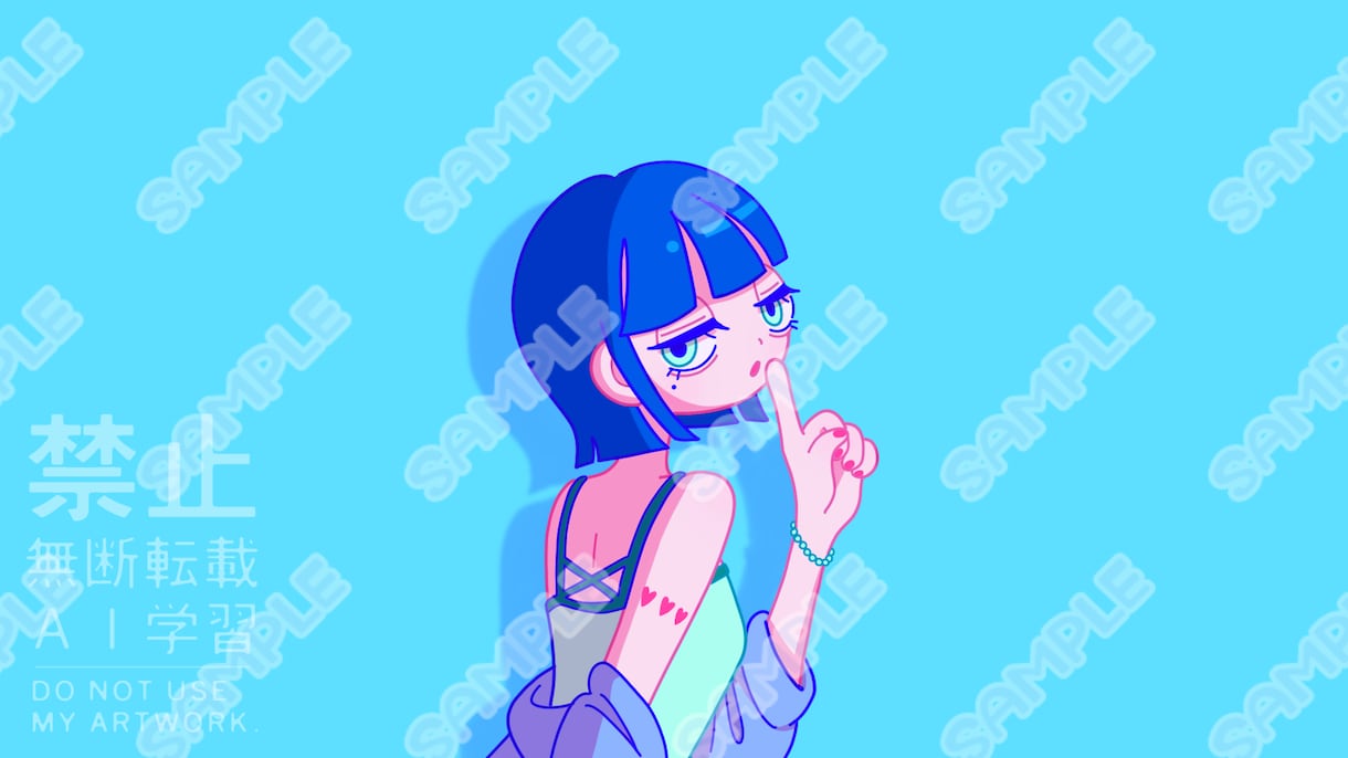 ポップでエモかわいいイラスト描きます おしゃれでエモい&今っぽい雰囲気お求めな方はご相談ください！ イメージ4