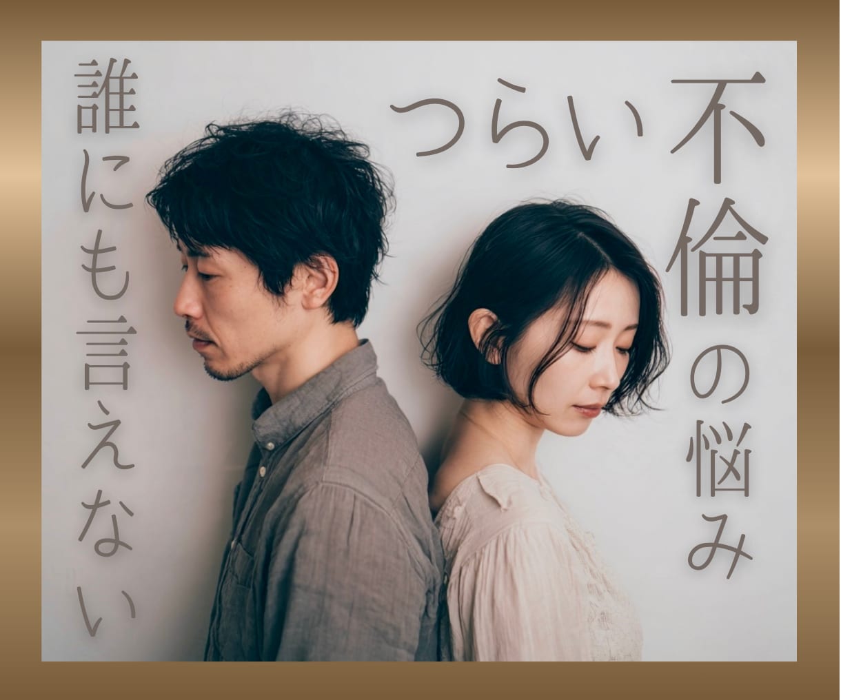 もしかして不倫？不安で苦しいお気持ちに寄り添います 夫に複数回不倫された私が、今どうすべきかを一緒に整理します イメージ1