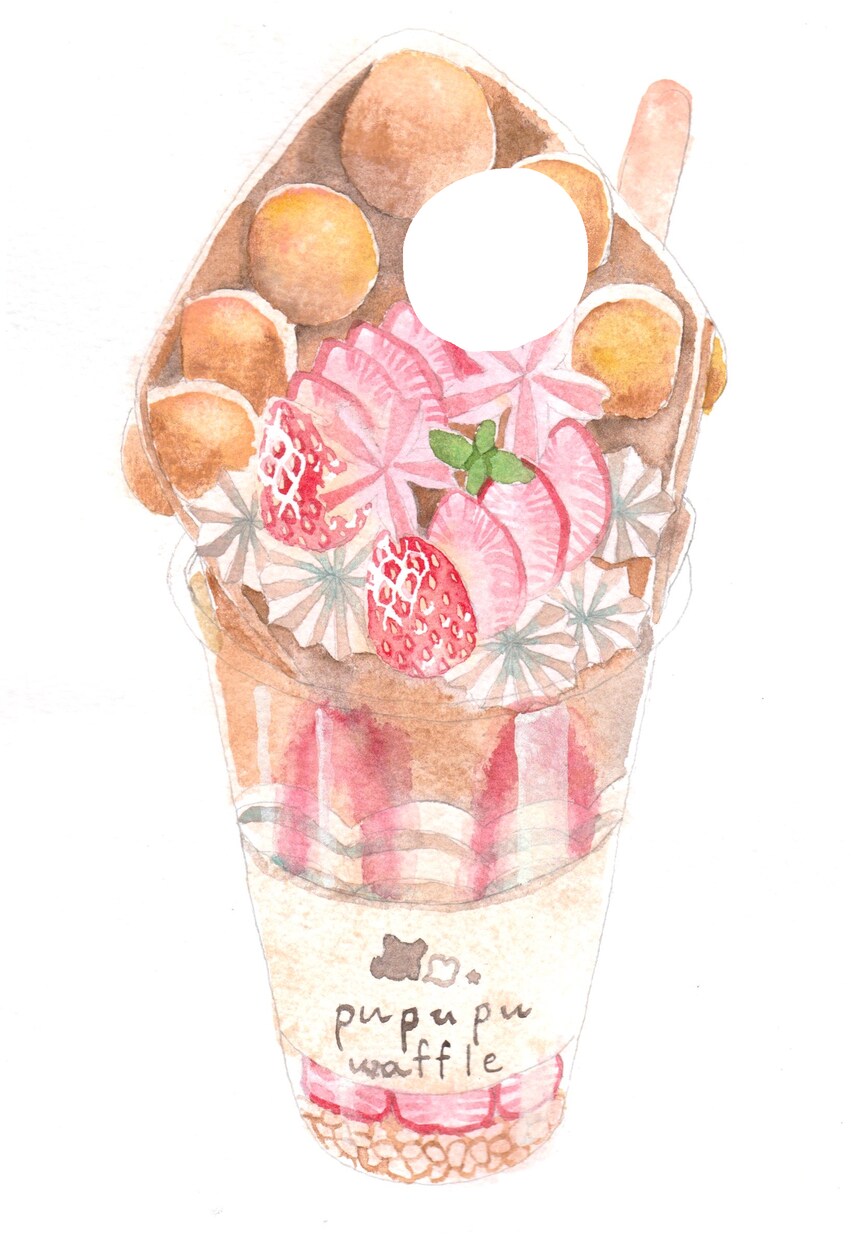 メニューの食べ物水彩画で描きます ほんわか暖かい絵柄で描きます。おしゃれなメニュー表に！ イメージ2