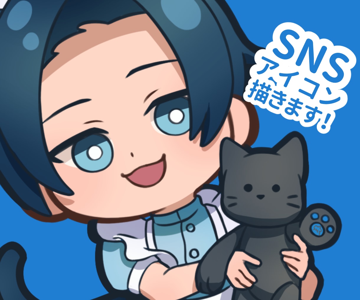 SNSアイコンを描きます 可愛らしいSDキャラクターのイラストを制作します イメージ1