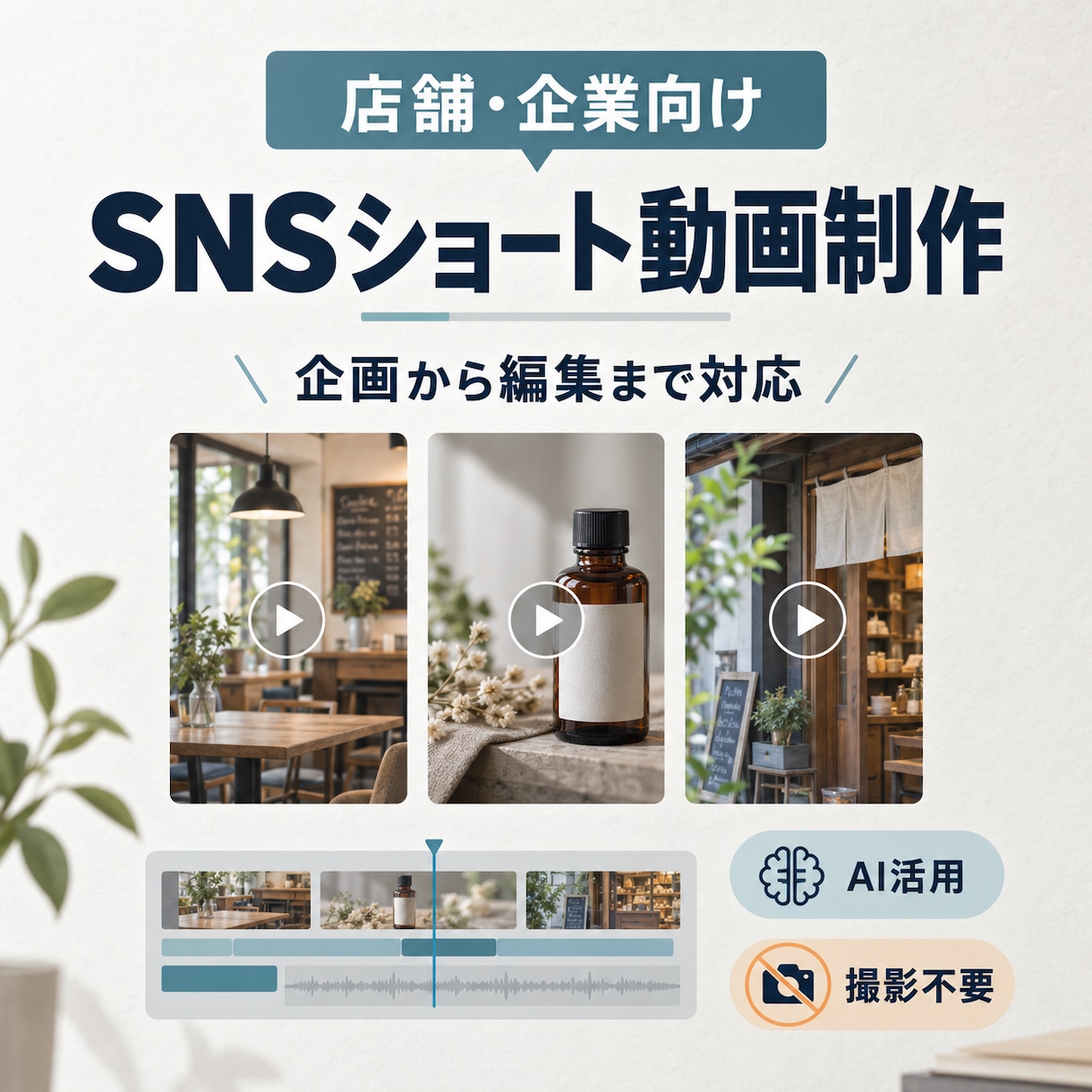AIでSNSショート動画を制作します 企画・台本からAI映像・編集まで一貫対応 イメージ1