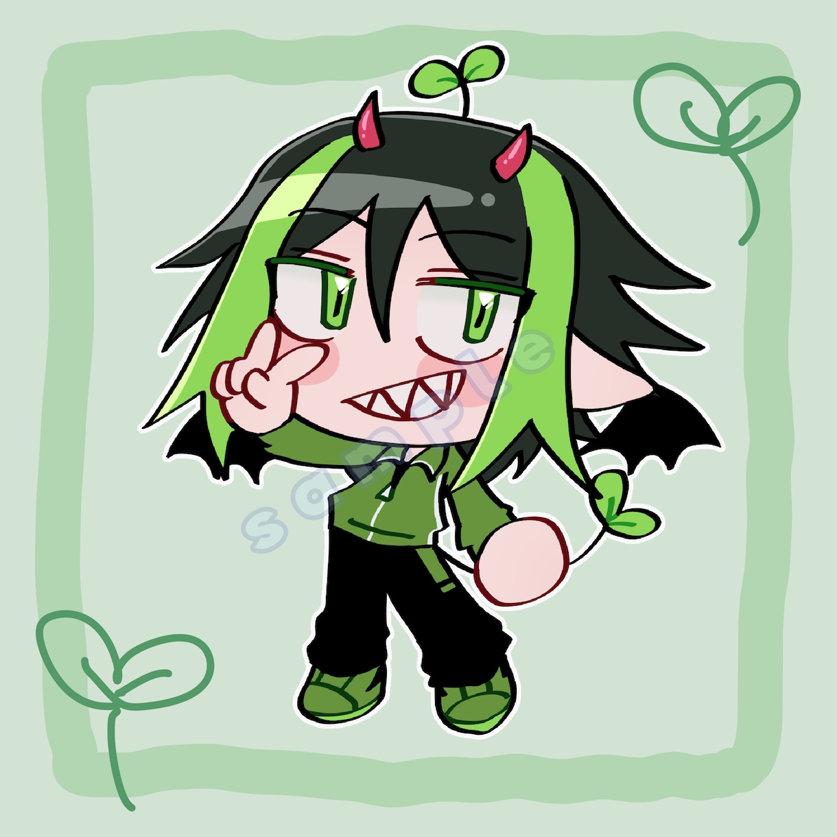 ミニキャライラストお描きします あなたのキャラクターの可愛いミニキャライラストを制作します。 イメージ3