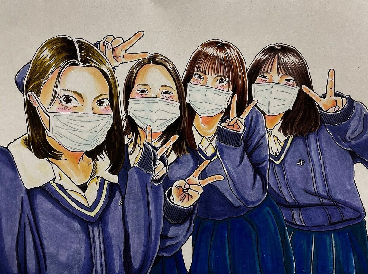 思い出の写真を漫画風イラストにします 記念日などのプレゼントにぜひぜひ イメージ7