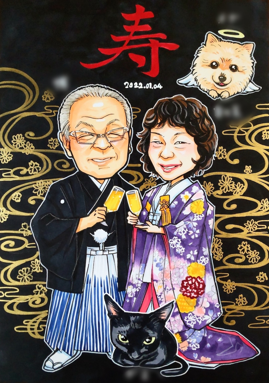 結婚式のウェルカムボードを手描きで制作します ★送料込み★下書き確認◎結婚祝いのプレゼント、結婚記念に♡ イメージ7