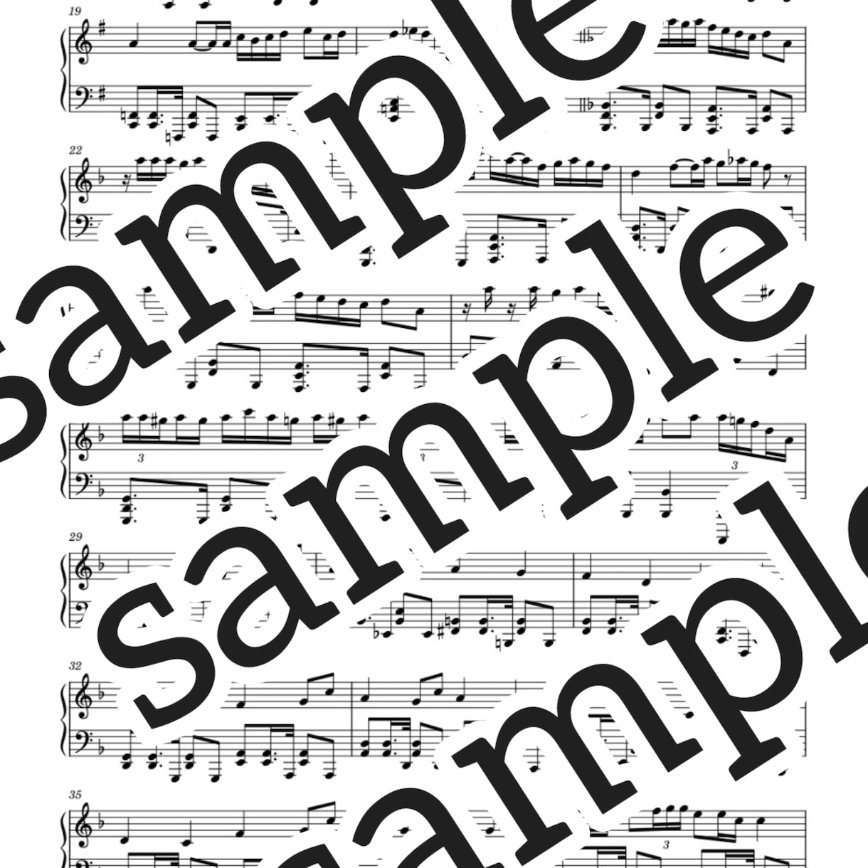 ピアノの楽譜を作成します 丁寧な採譜で見やすい譜面と楽しく弾けるアレンジに！ イメージ3