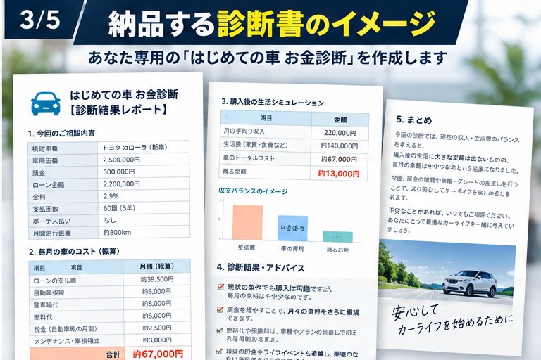 初めての車購入、お金の不安を診断します 現役車営業が維持費・ローン・生活余力まで整理 イメージ3