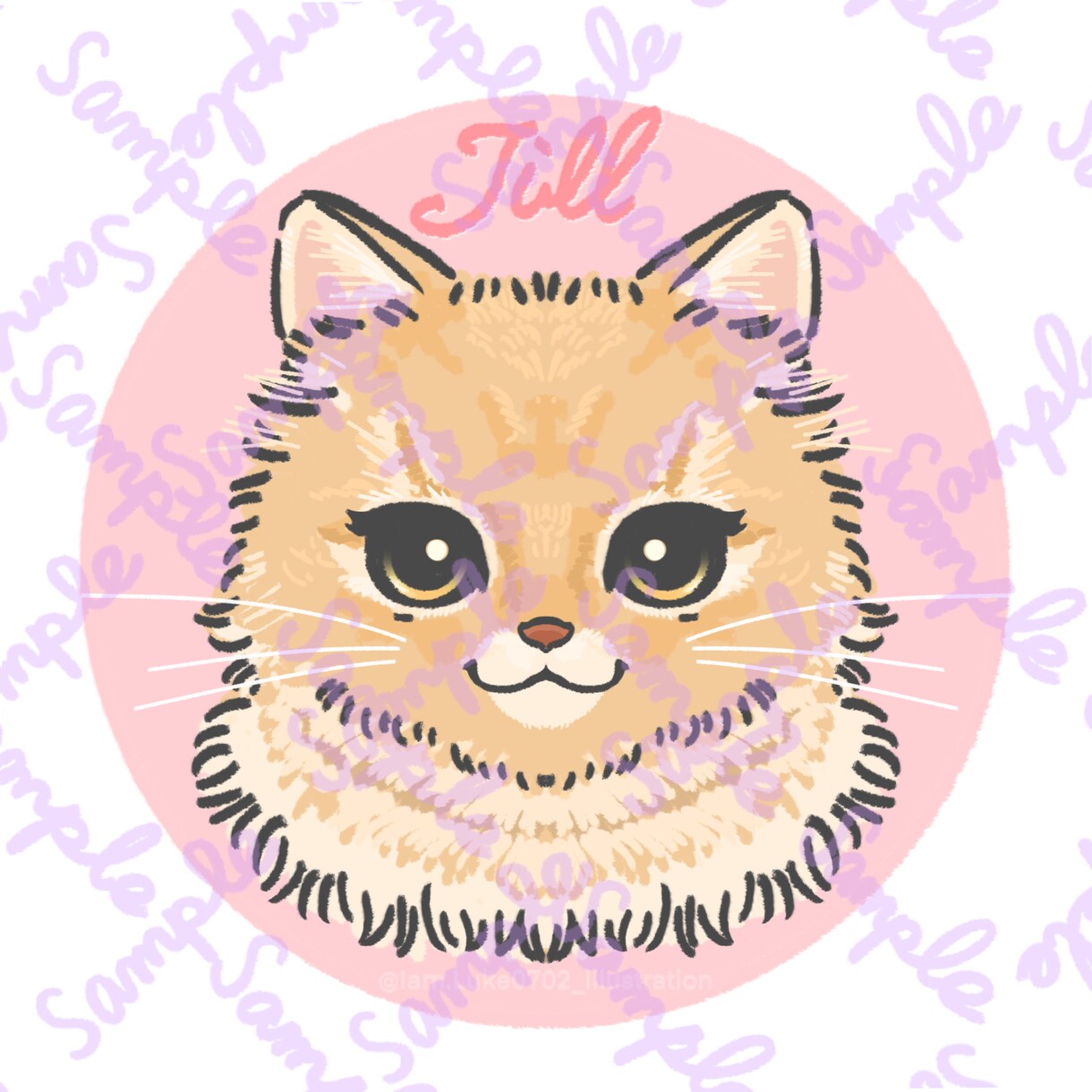 猫ちゃんのお顔描きます お顔のみのシンプルなお仕上げメニューです♪ イメージ6