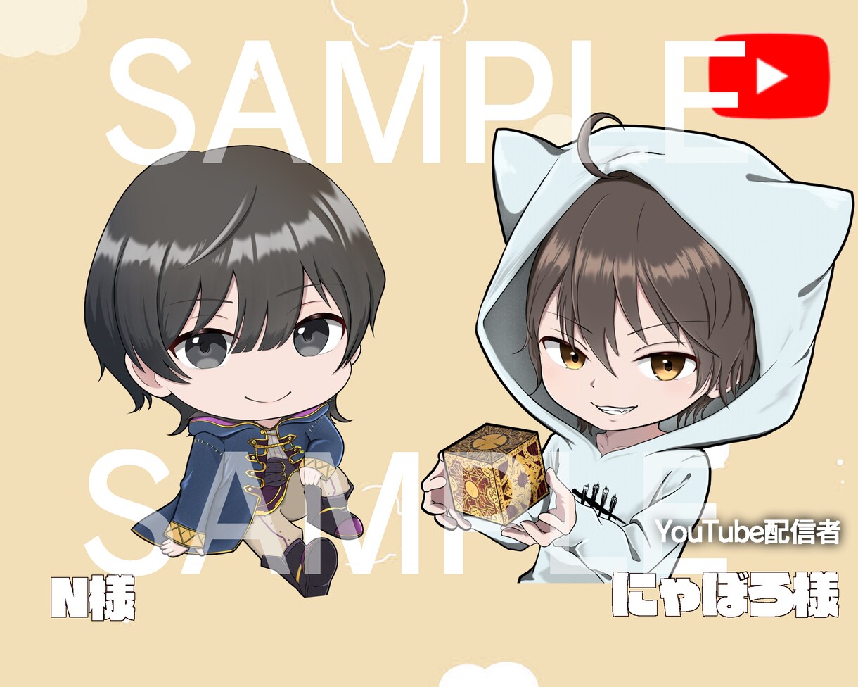 かっこいい&かわいいデフォルメミニキャラ描きます 商用利用代込み、似顔絵デフォルメも得意です◎ イメージ6