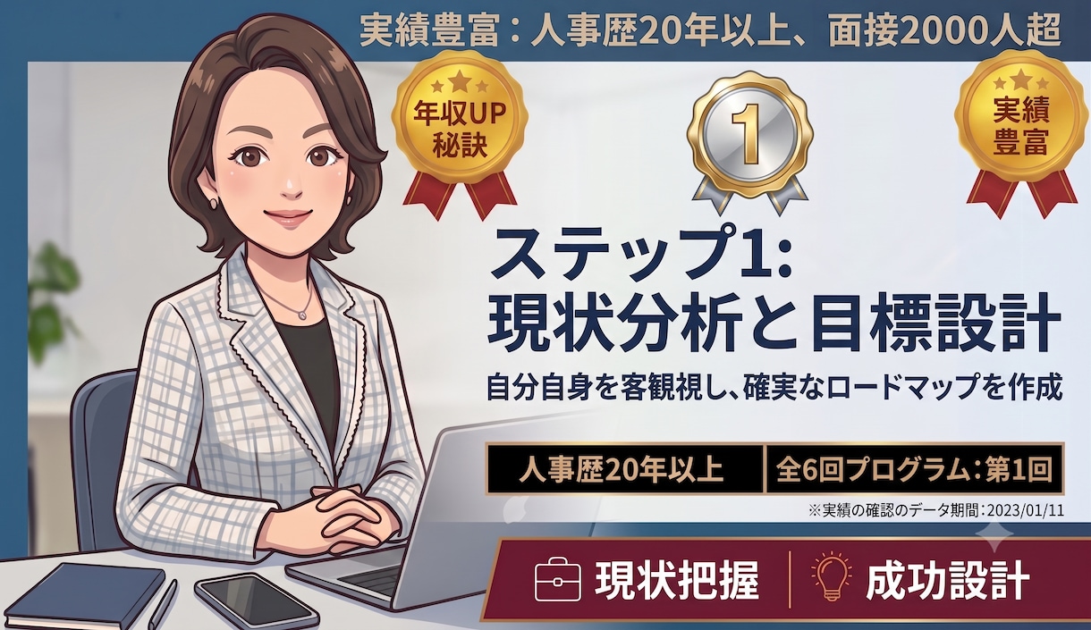 人事部長直伝！転職ありきではない人生プラン作ります モヤモヤ人生にサヨナラ！転職の前に「どんな人生」を描きますか イメージ1