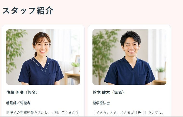 訪問看護専門のホームページを制作します サイトに応募前相談から面接まで使える採用機能を標準搭載 イメージ5