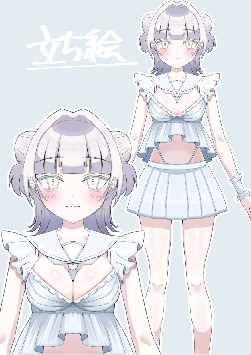 VTuberや配信者の立ち絵承ります かわいらしいキャラクターデザインを制作しています。 イメージ1