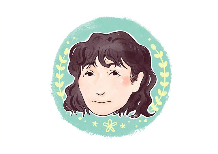 水彩風ゆるい似顔絵アイコンを描きます SNSアイコン ・ ブログ  ・ 名刺 など イメージ2